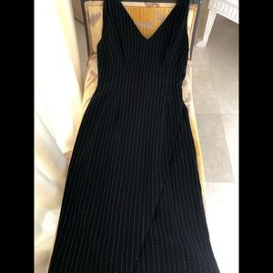 Donna Karan Black Label Vintage Pinstripe Dress